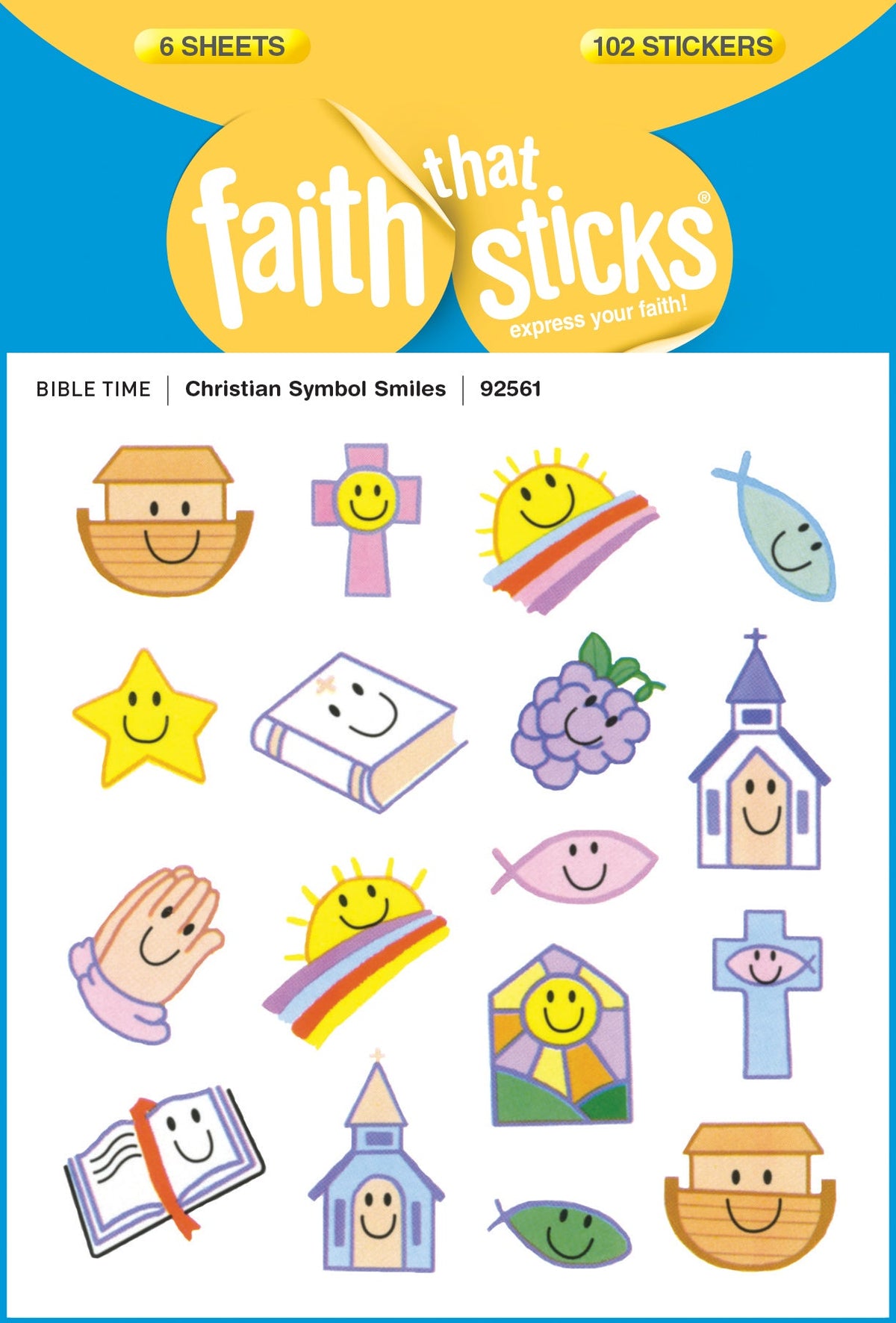 Christian Symbol Smiles Stickers by Tyndale