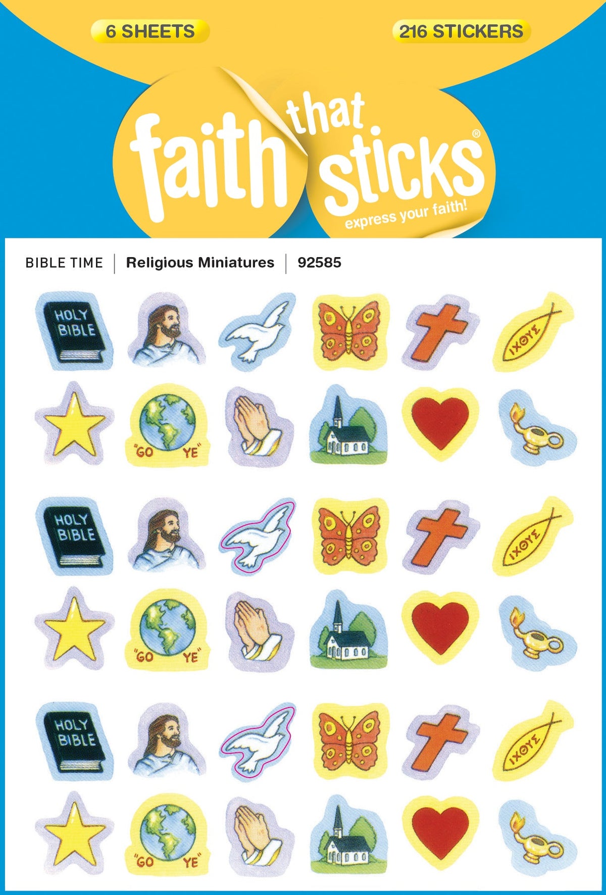 Religious Miniatures Stickers by Tyndale