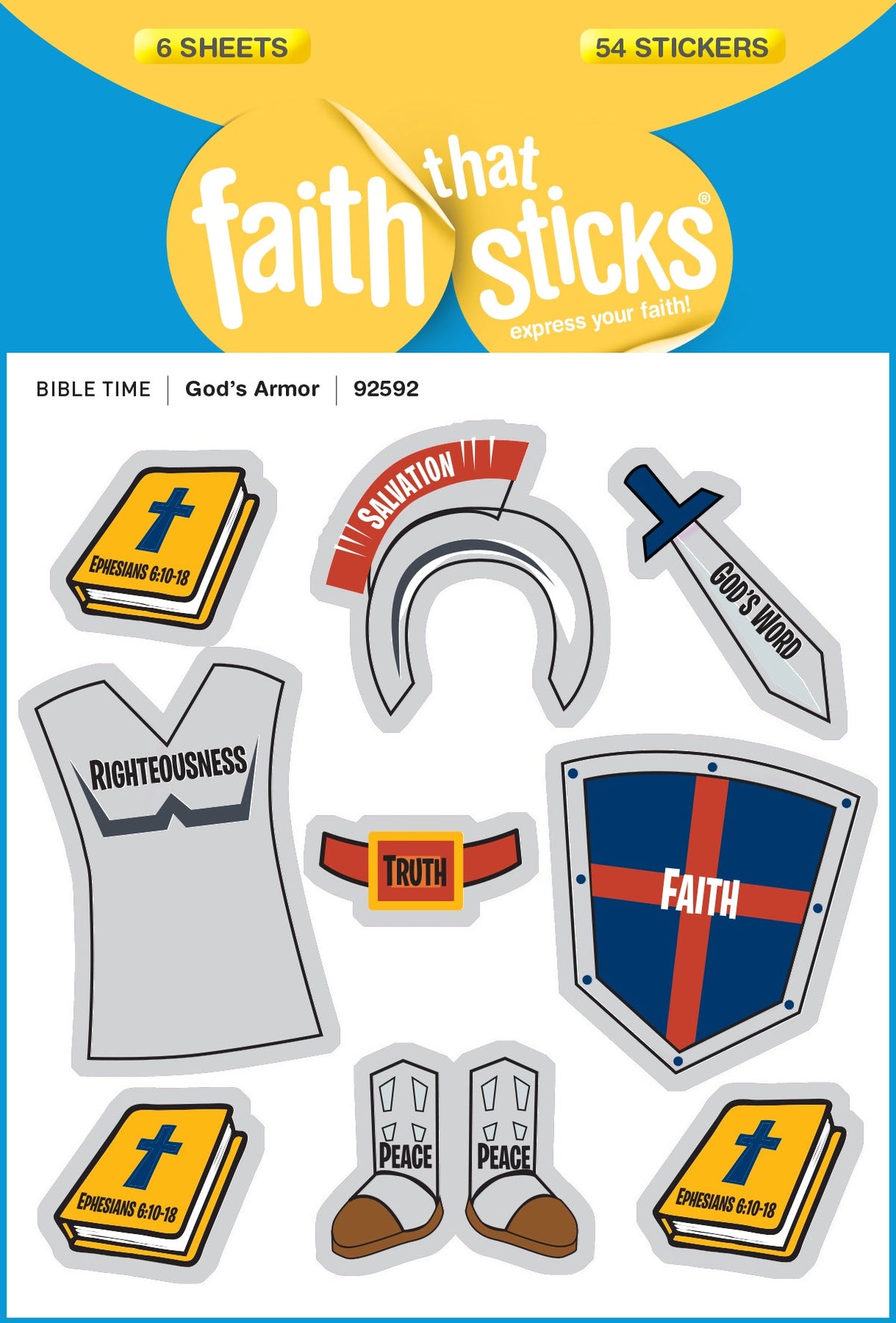 God's Armor Stickers by Tyndale