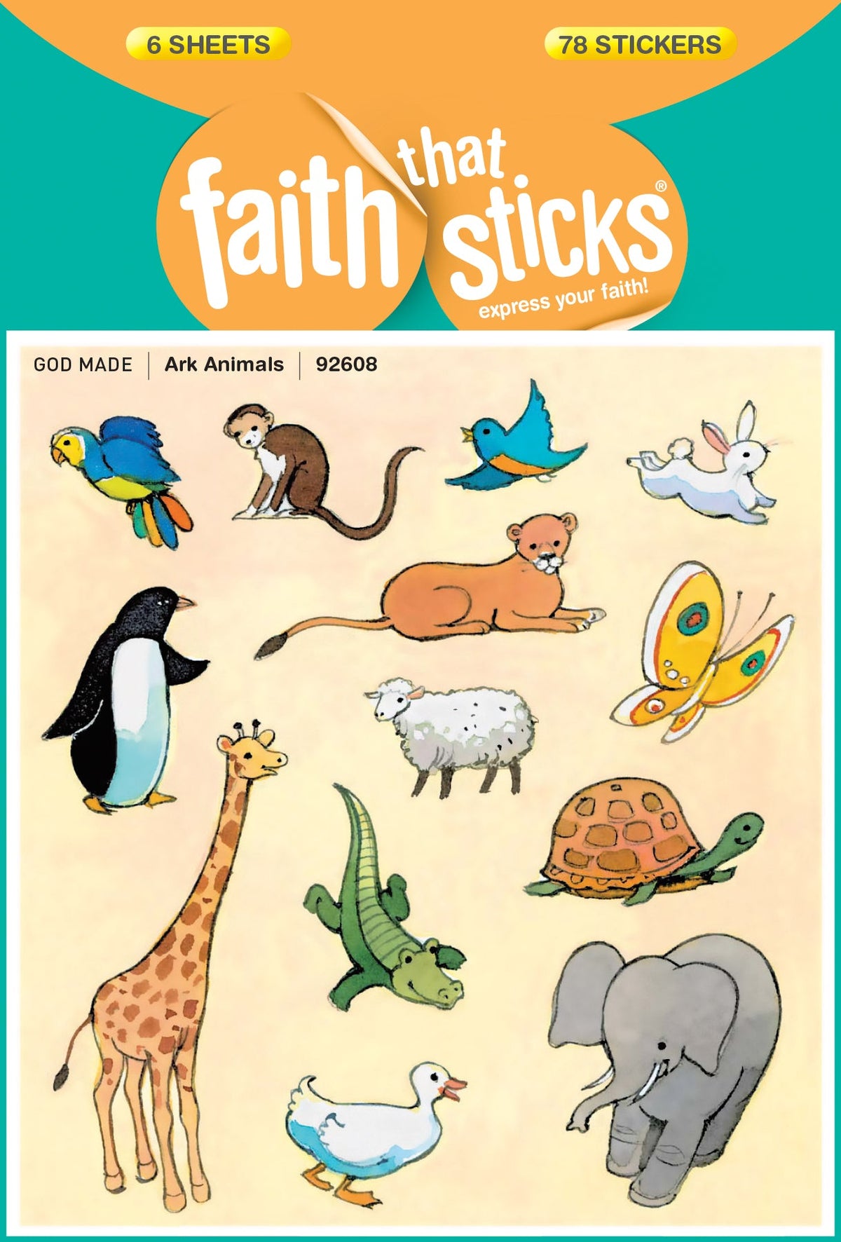 Ark Animals Stickers by Tyndale
