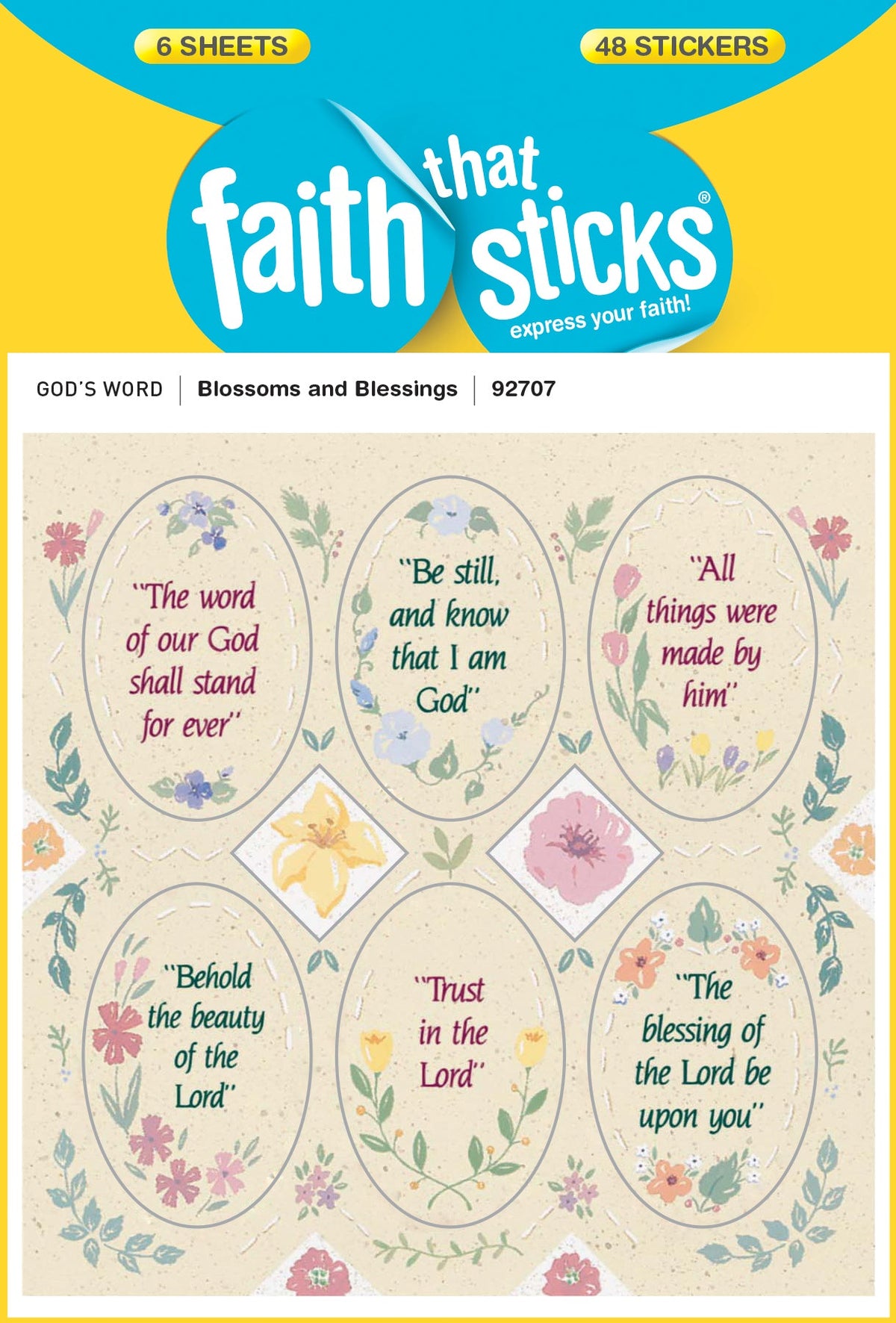 Blossoms and Blessings Stickers by Tyndale