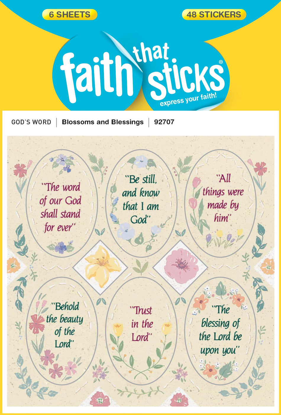 Blossoms and Blessings Stickers by Tyndale