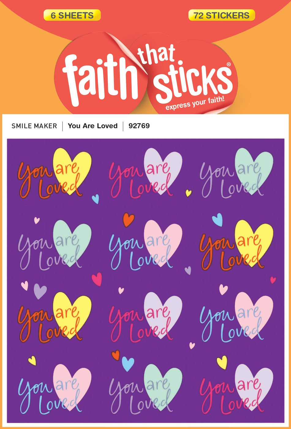 You Are Loved Stickers by Tyndale