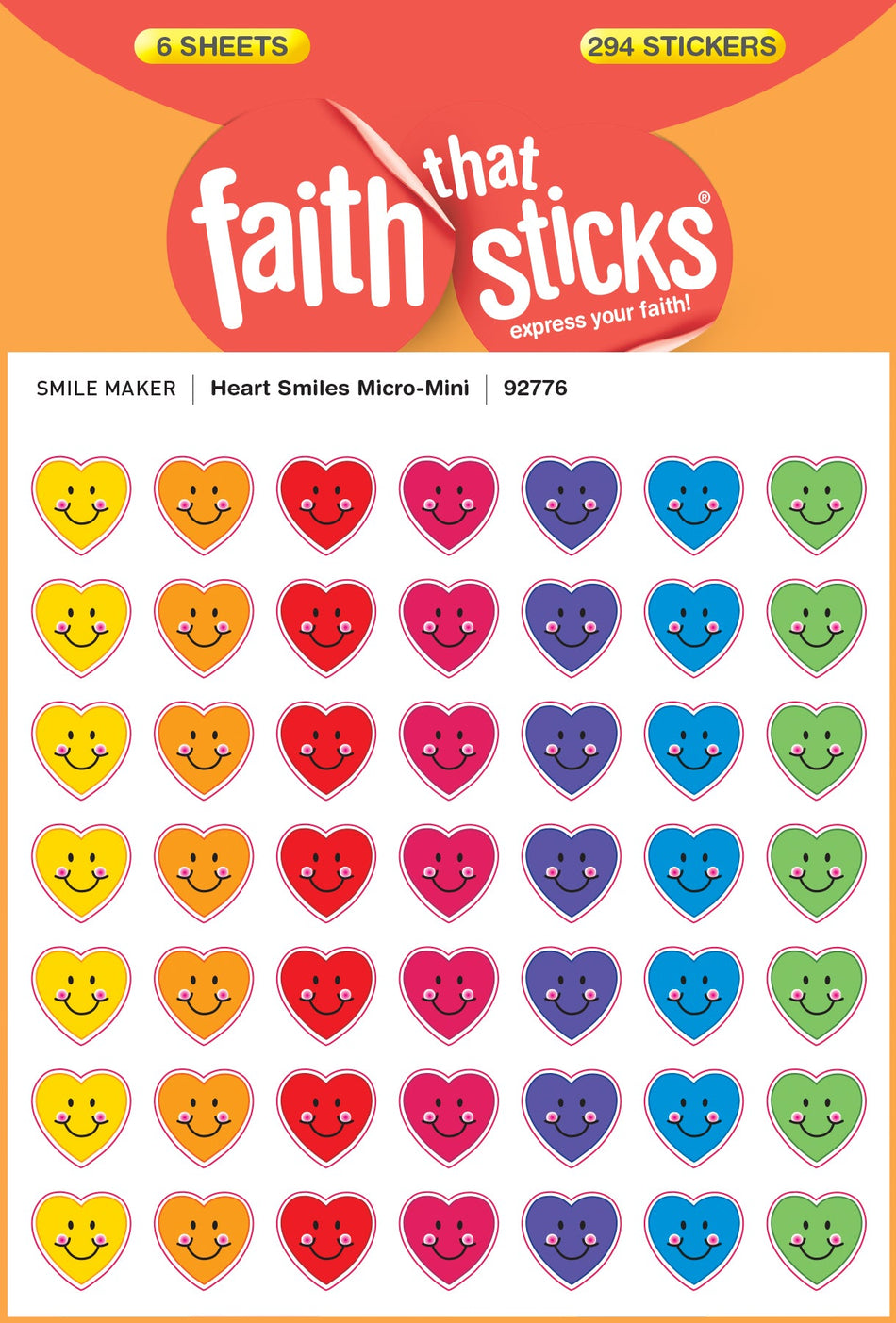 Heart Smiles Micro-Mini Stickers by Tyndale