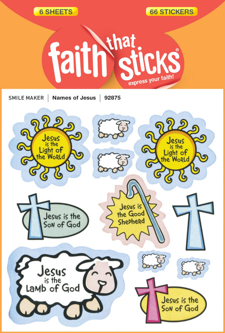 Names of Jesus Stickers by Tyndale