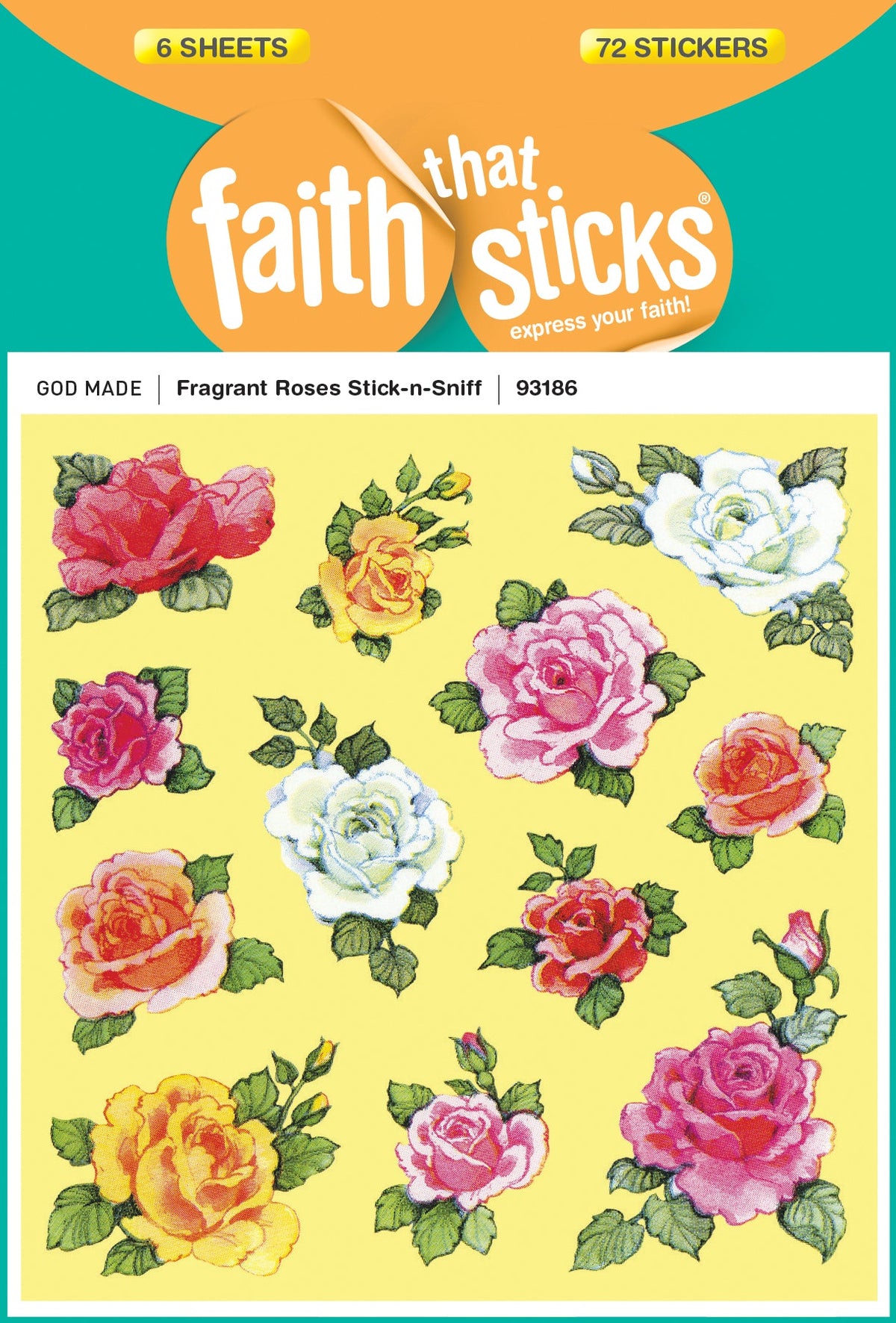 Fragrant Roses Stick-n-Sniff Stickers by Tyndale