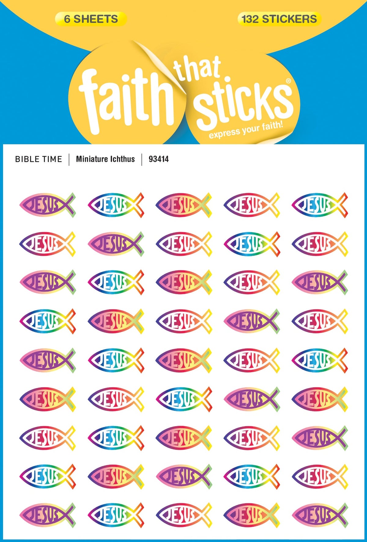 Miniature Ichthus Stickers by Tyndale