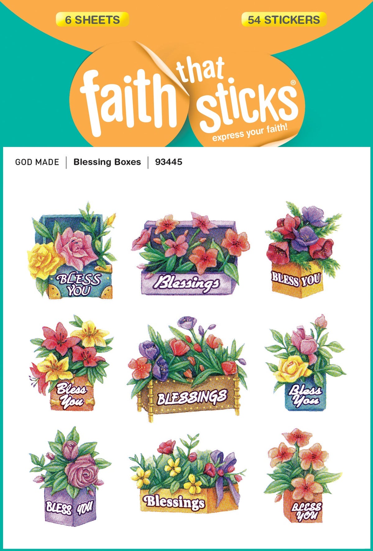 Blessing Boxes Stickers by Tyndale