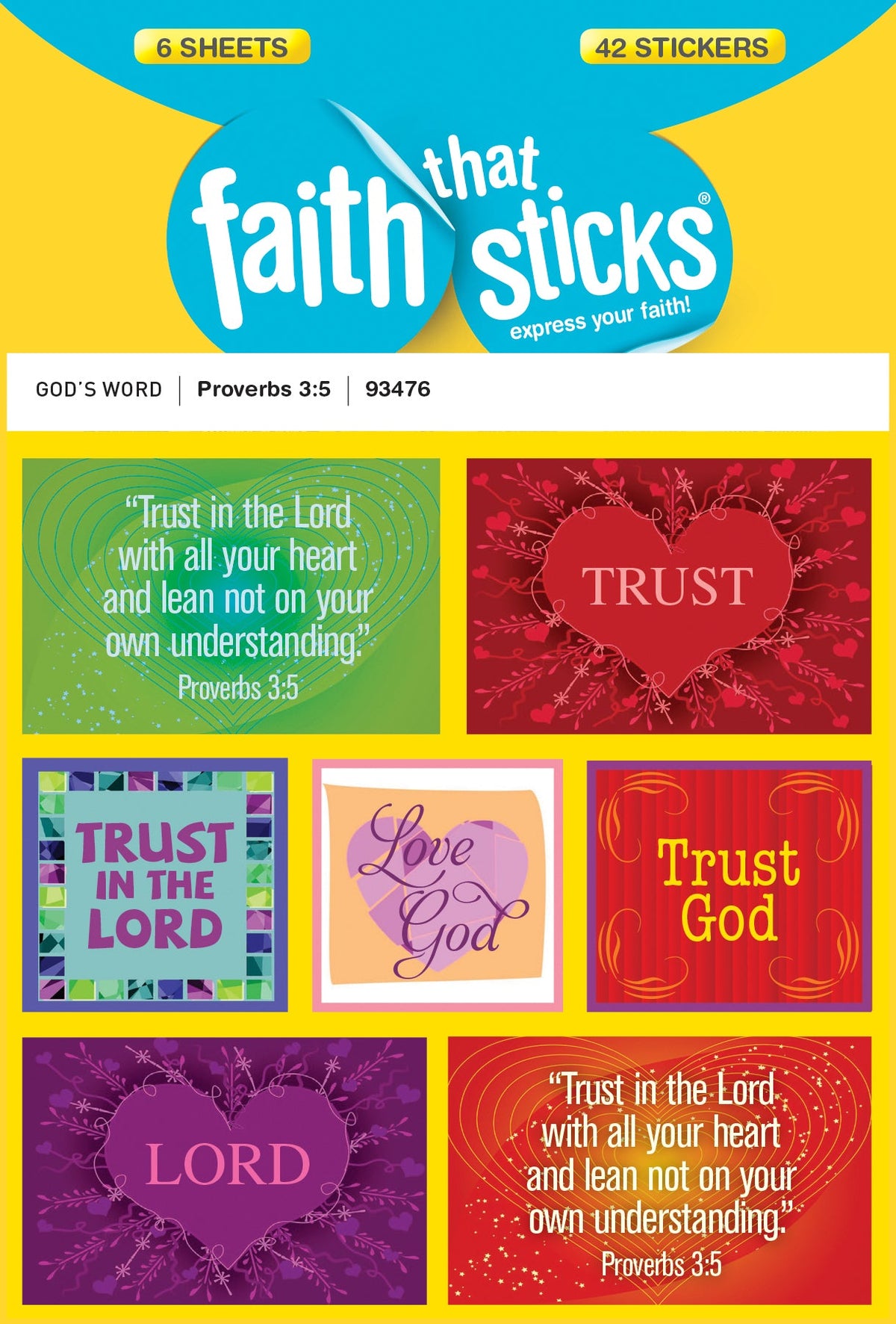 Proverbs 3:5 Stickers by Tyndale
