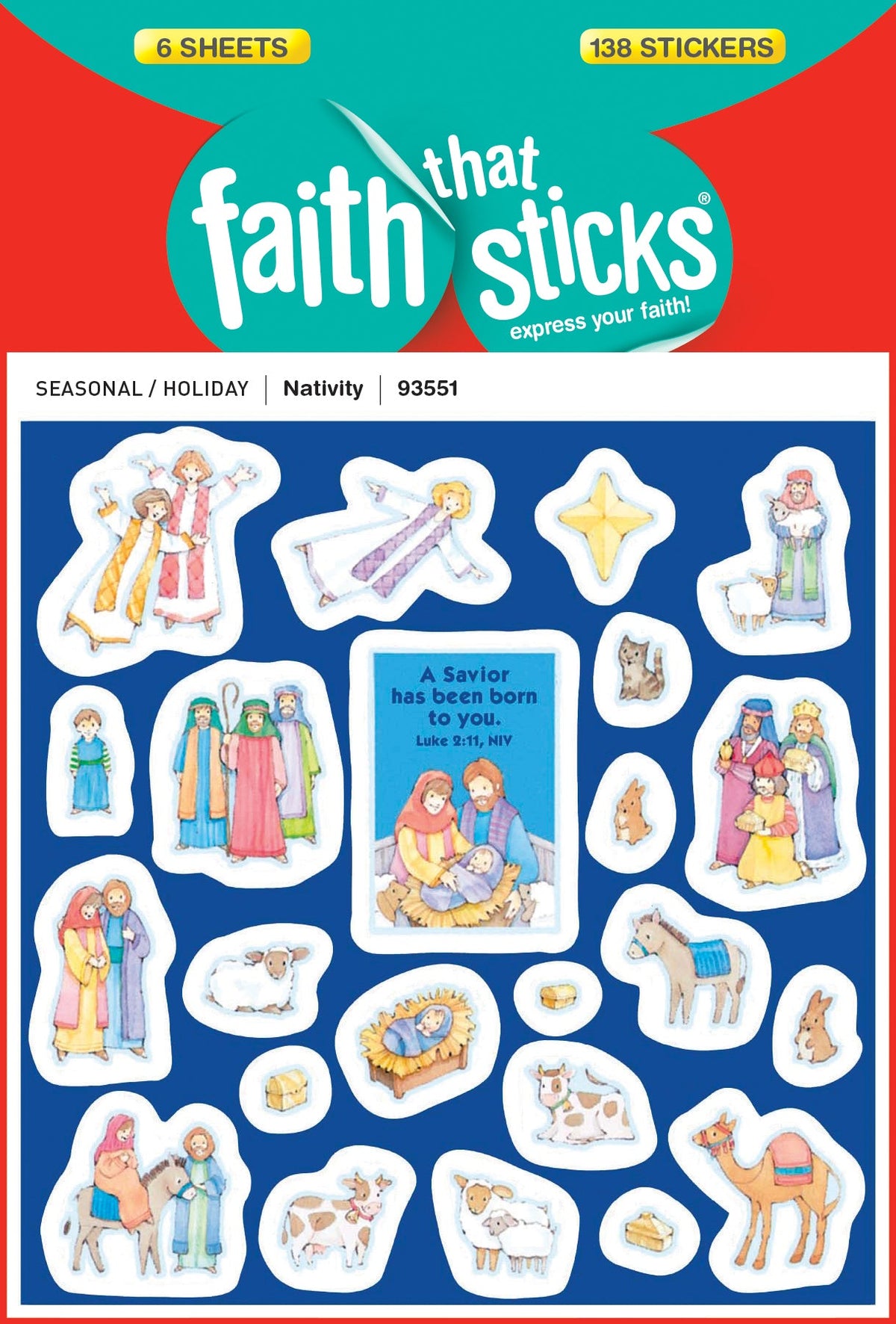 Nativity Stickers by Tyndale