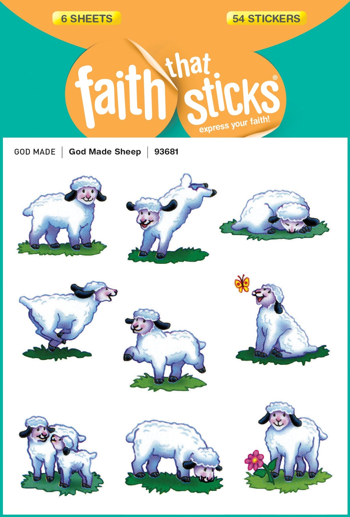 God Made Sheep Stickers by Tyndale