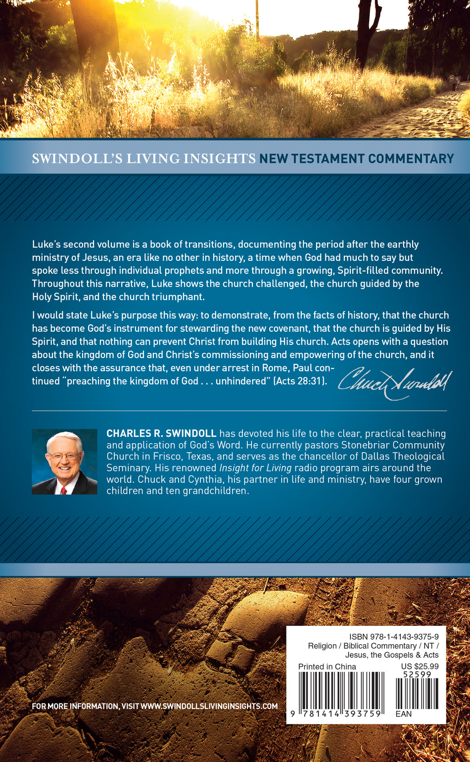 Insights on Acts (Swindoll's Living Insights New Testament Commentary) by Tyndale, product view 2