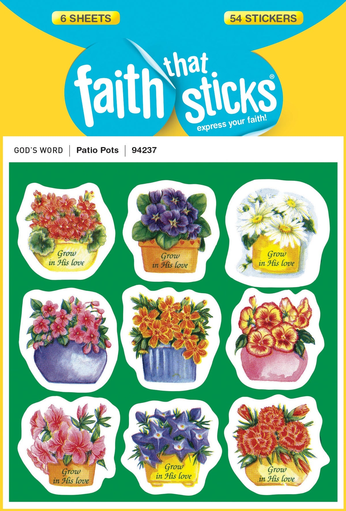 Patio Pots Stickers by Tyndale
