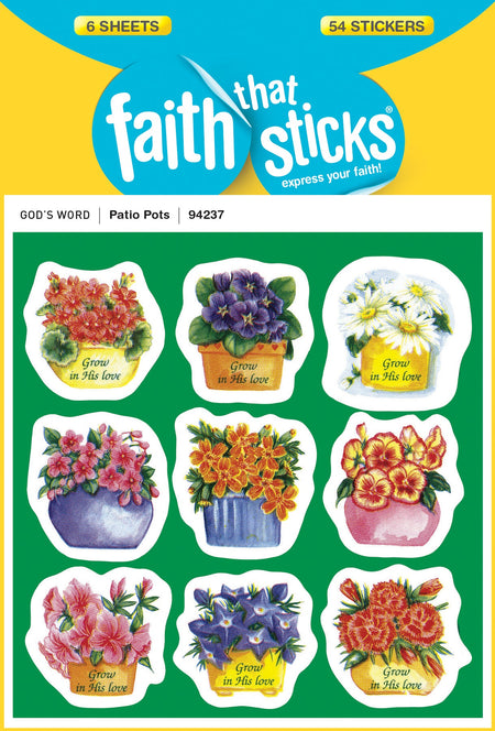 Patio Pots Stickers by Tyndale