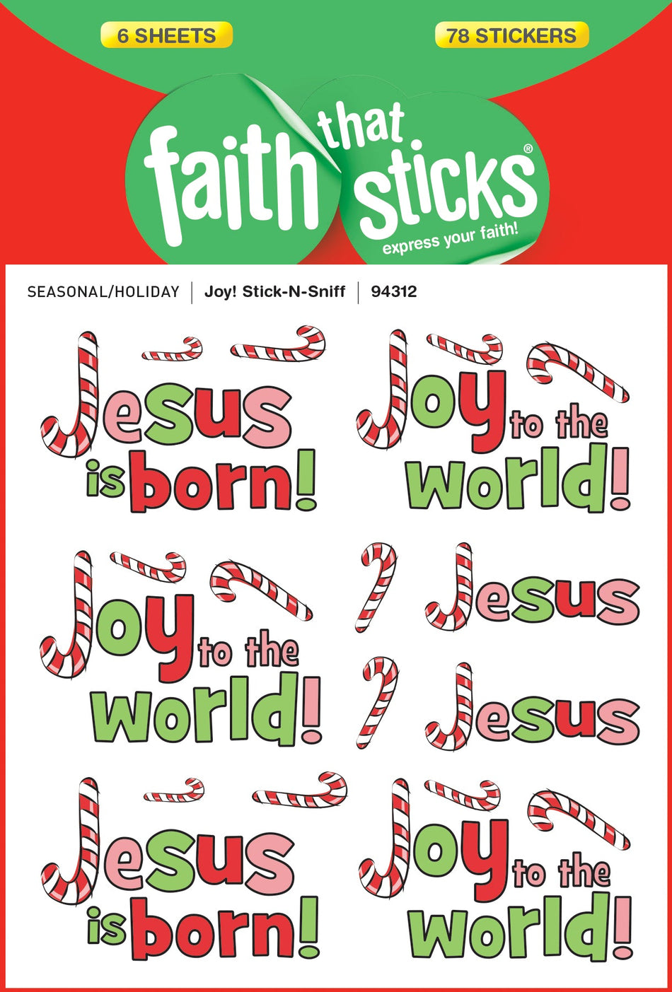 Joy! Stick-n-Sniff Stickers by Tyndale