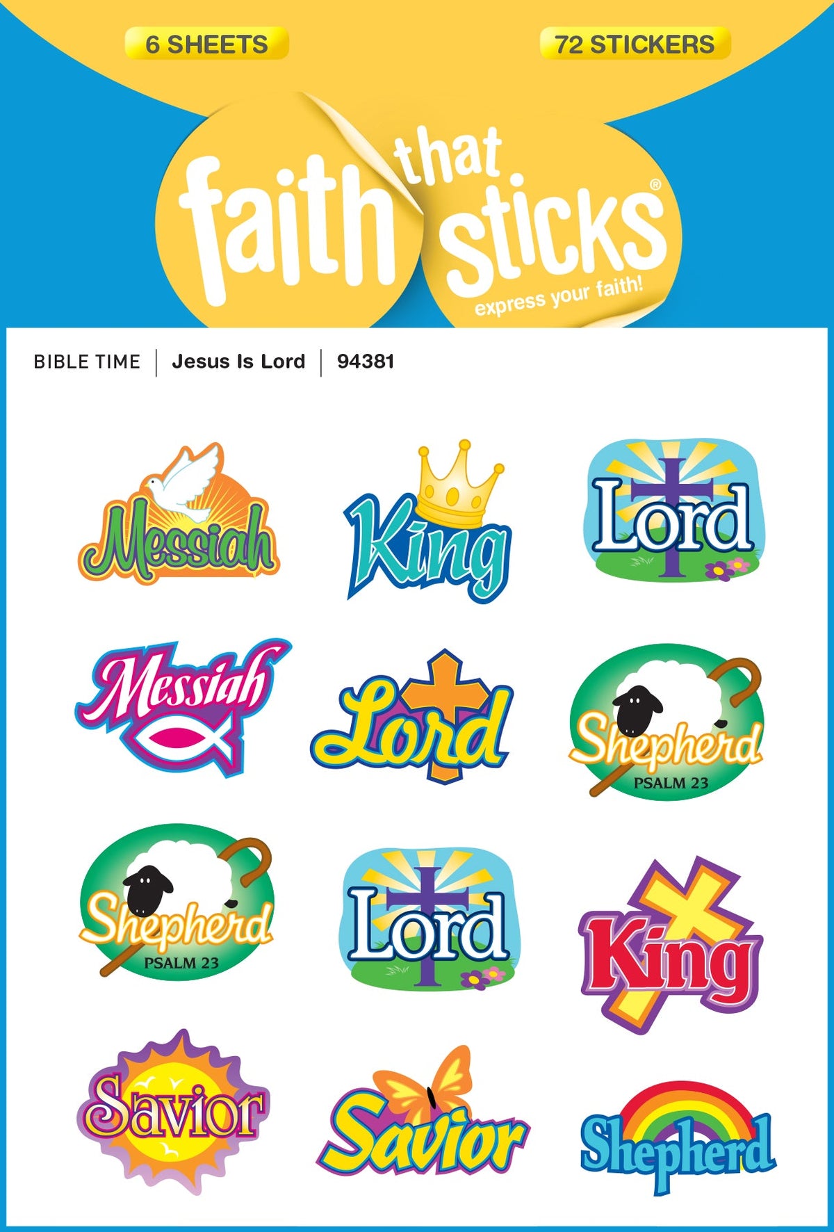 Jesus Is Lord Stickers by Tyndale