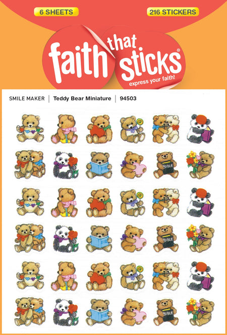 Teddy Bear Miniature Stickers by Tyndale