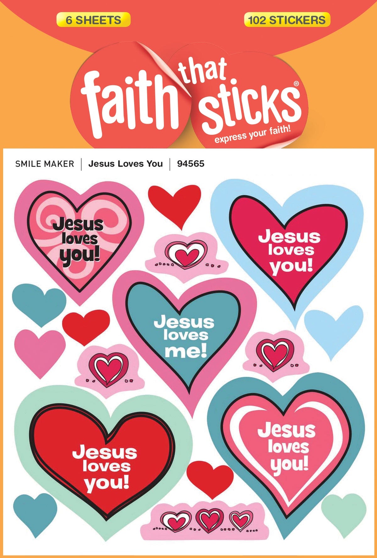 Jesus Loves You Stickers by Tyndale