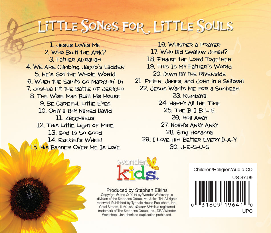Little Songs for Little Souls by Tyndale, product view 2