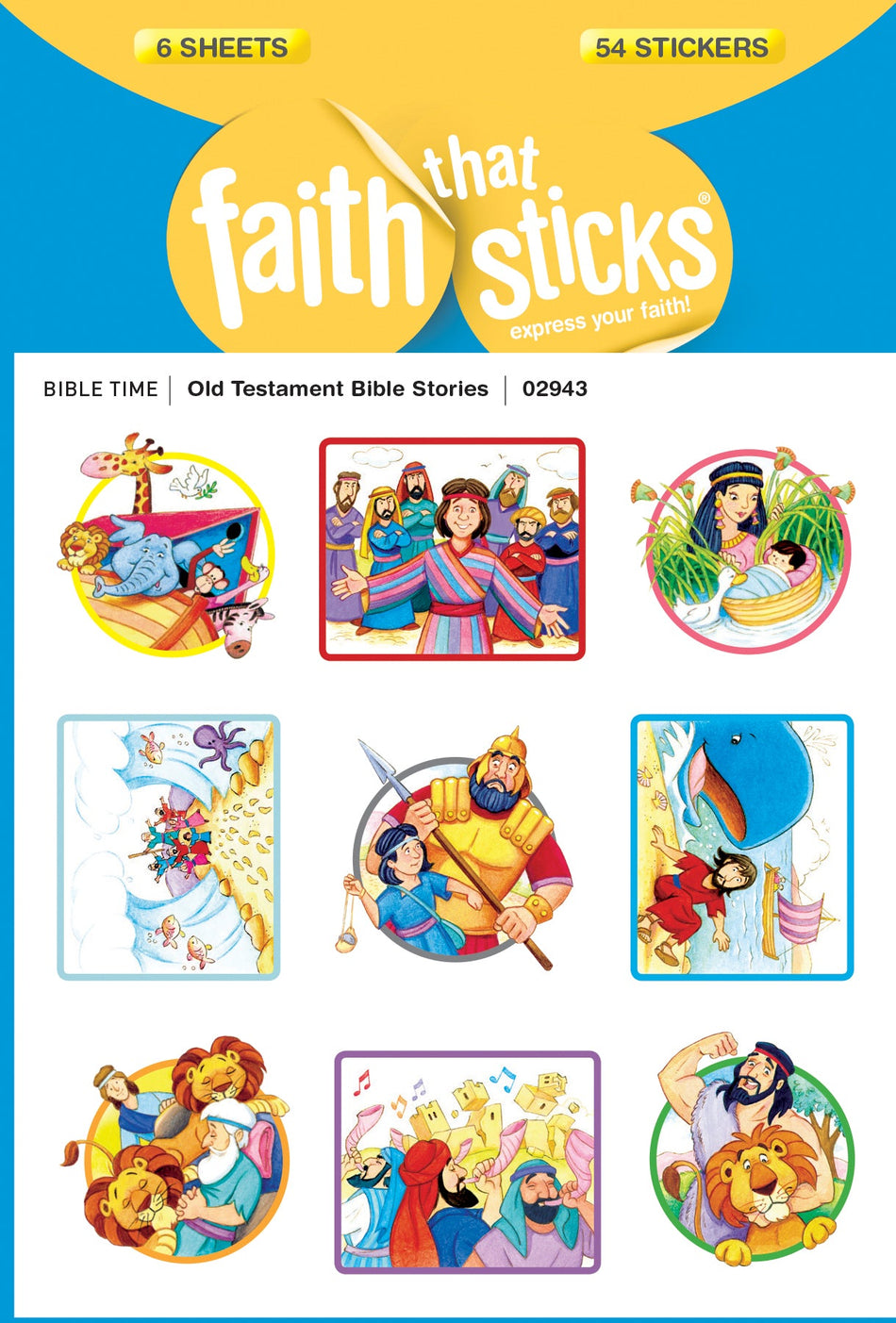 Old Testament Bible Stories Stickers by Tyndale