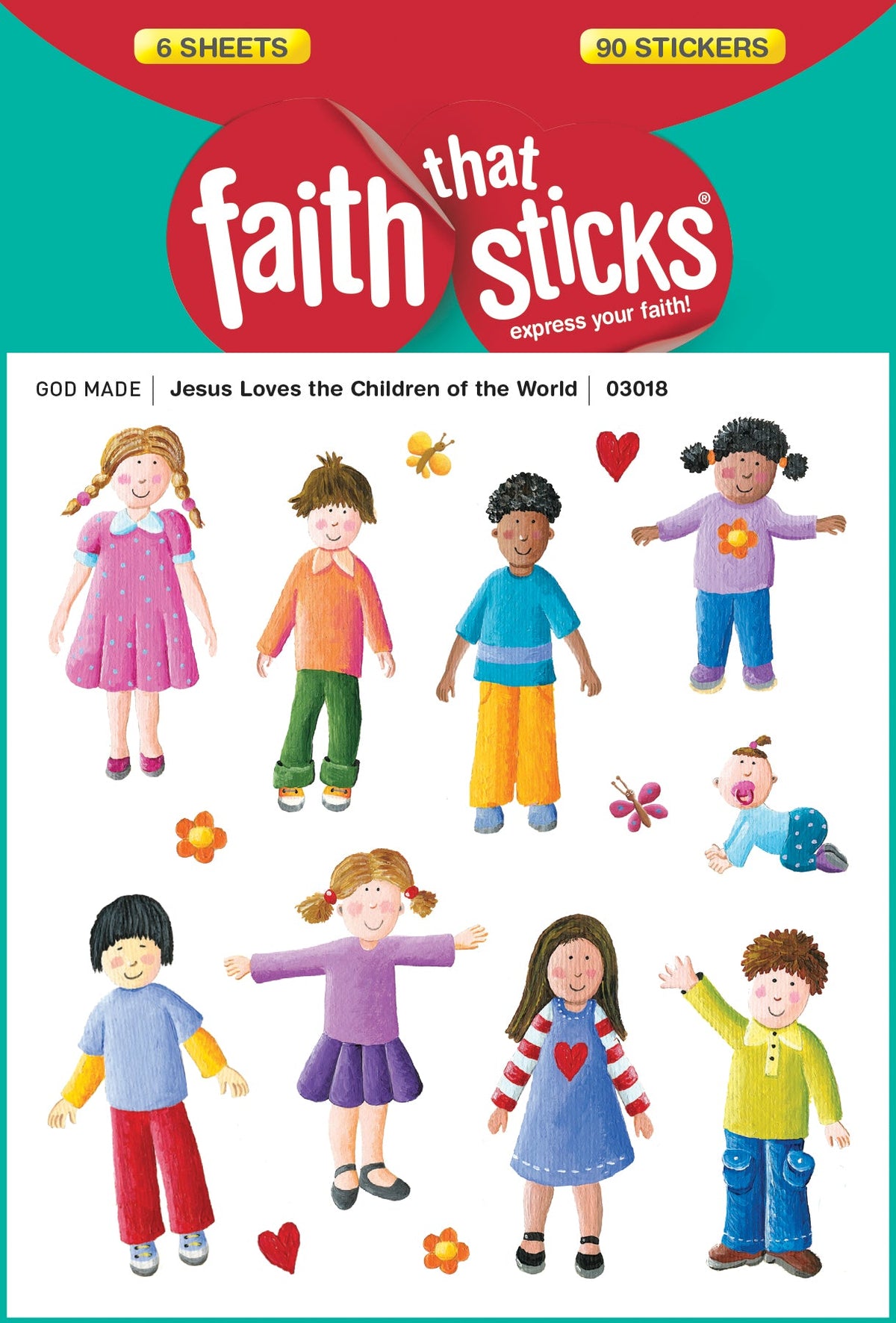Jesus Loves the Children of the World Stickers by Tyndale