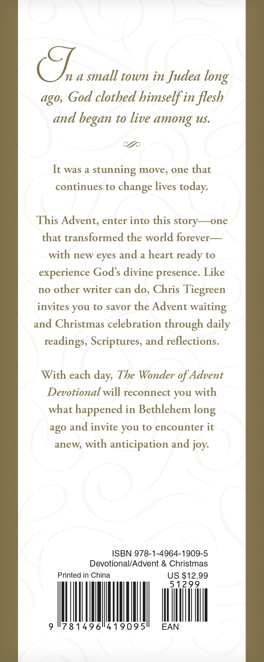 The Wonder of Advent Devotional by Tyndale, product view 2