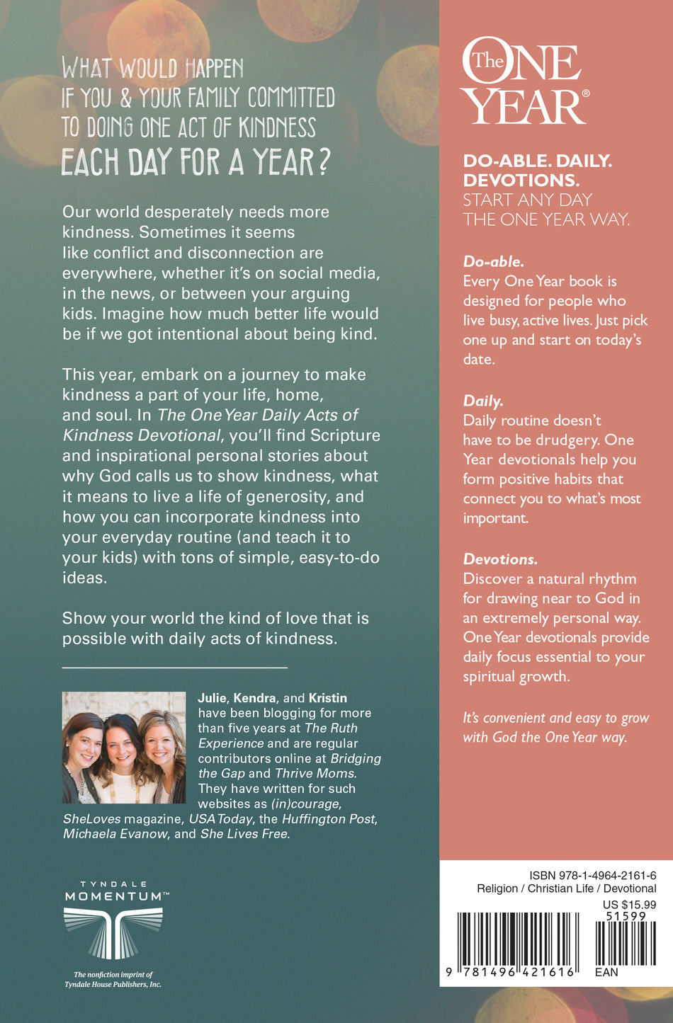 The One Year Daily Acts of Kindness Devotional by Tyndale, product view 2