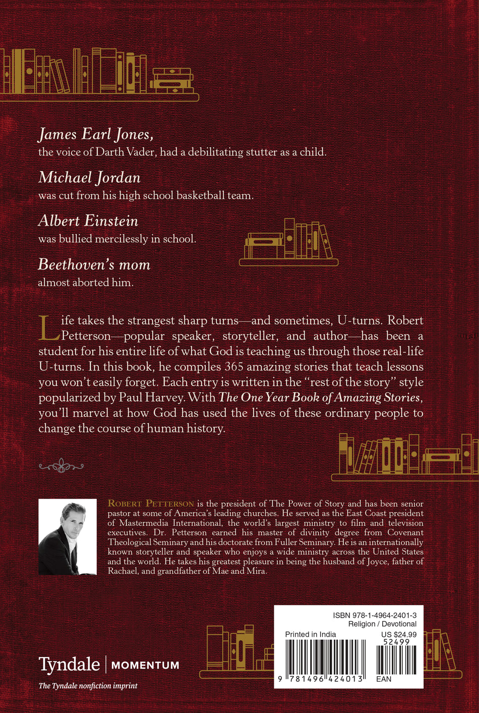 The One Year Book of Amazing Stories by Tyndale, product view 2