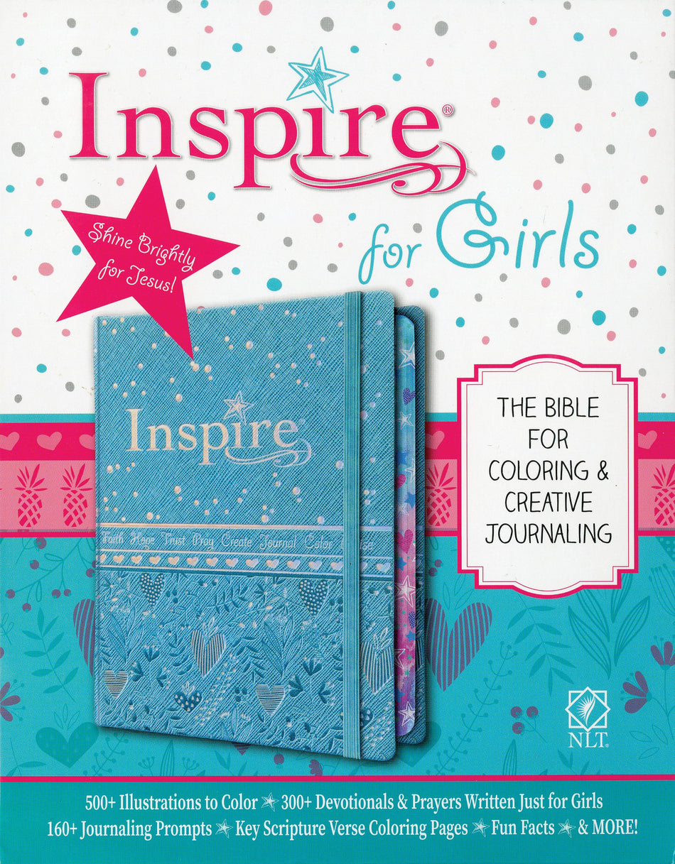 Inspire Bible for Girls NLT - Pink or Blue by Tyndale