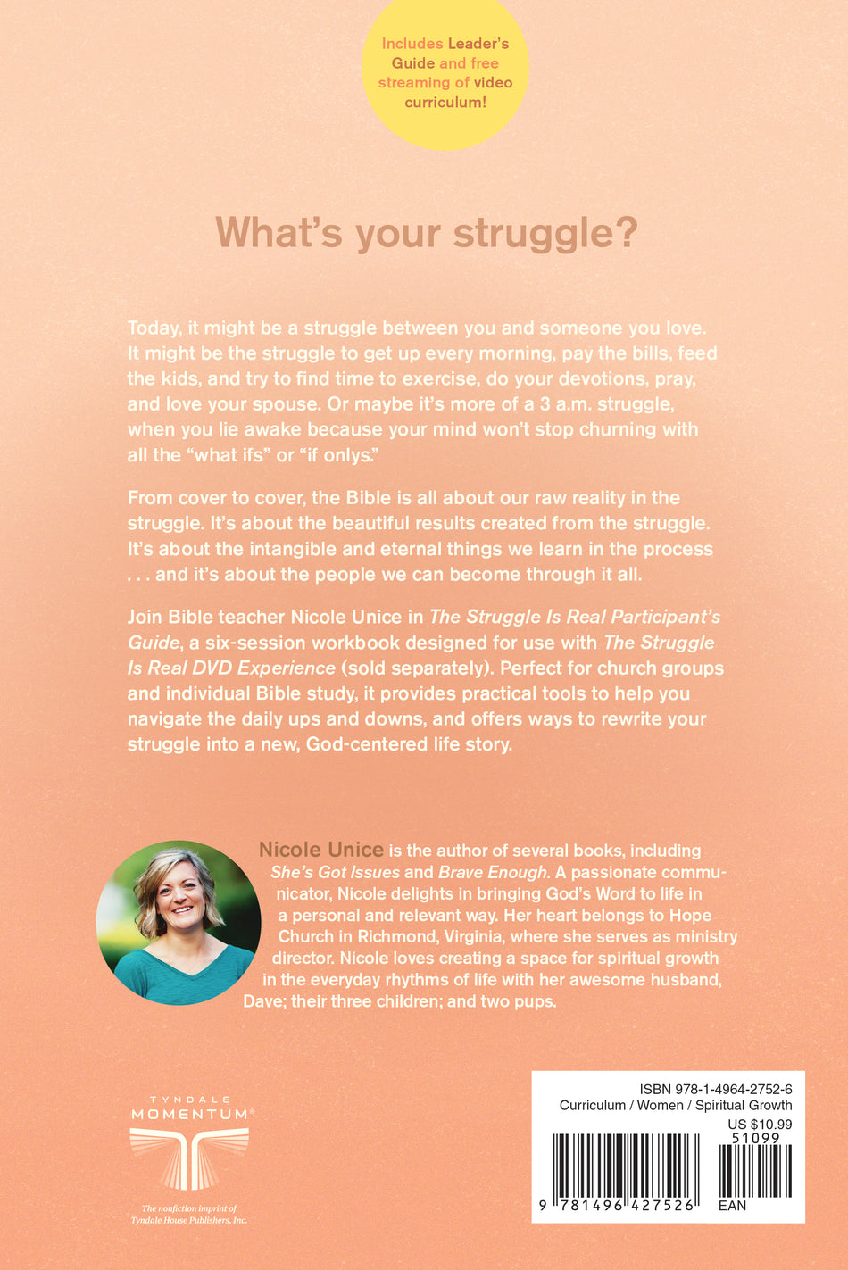 The Struggle Is Real Participant's Guide by Tyndale, product view 2