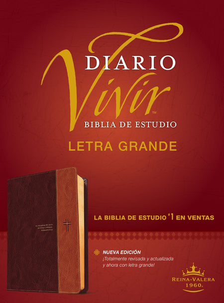 Biblia de estudio del diario vivir RVR60, letra grande+ by Tyndale