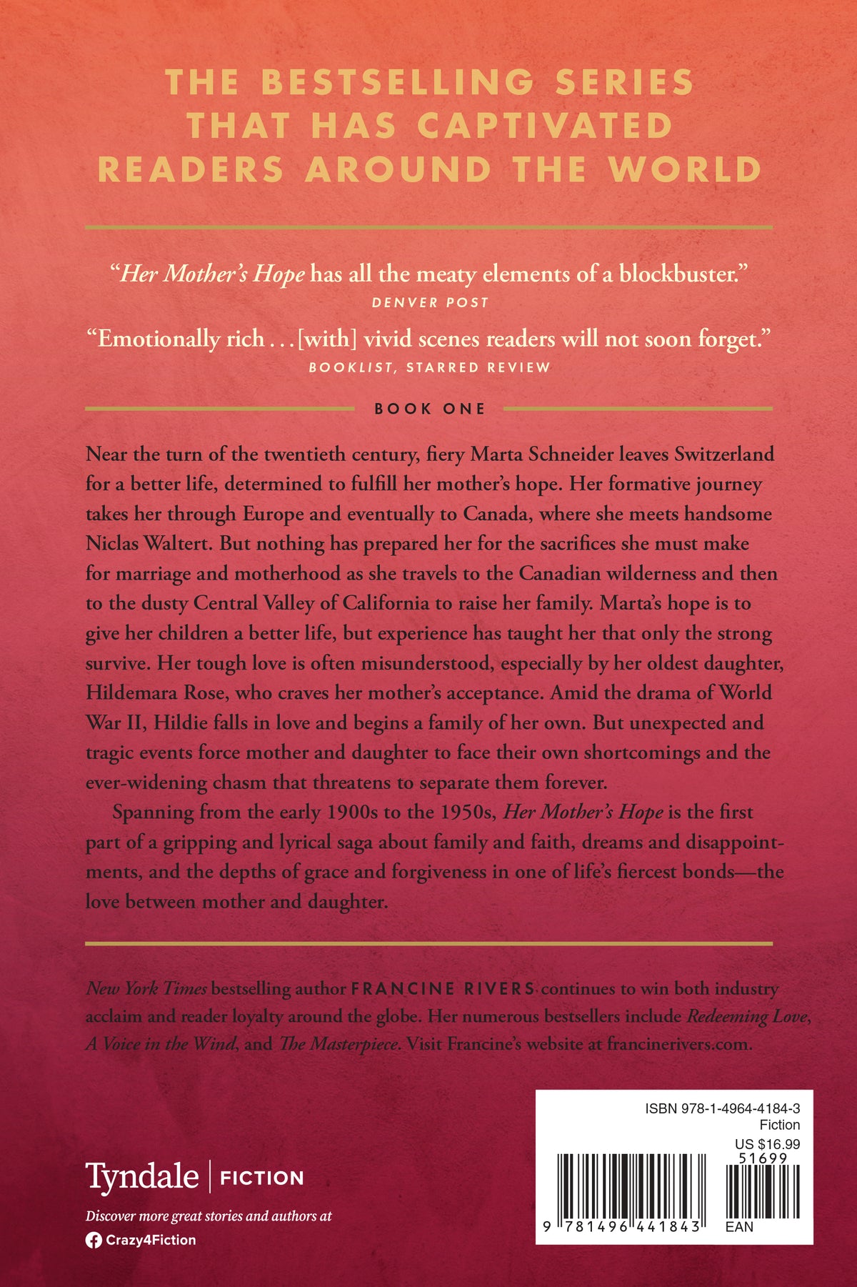 Her Mother's Hope (Marta's Legacy) by Tyndale, product view 2