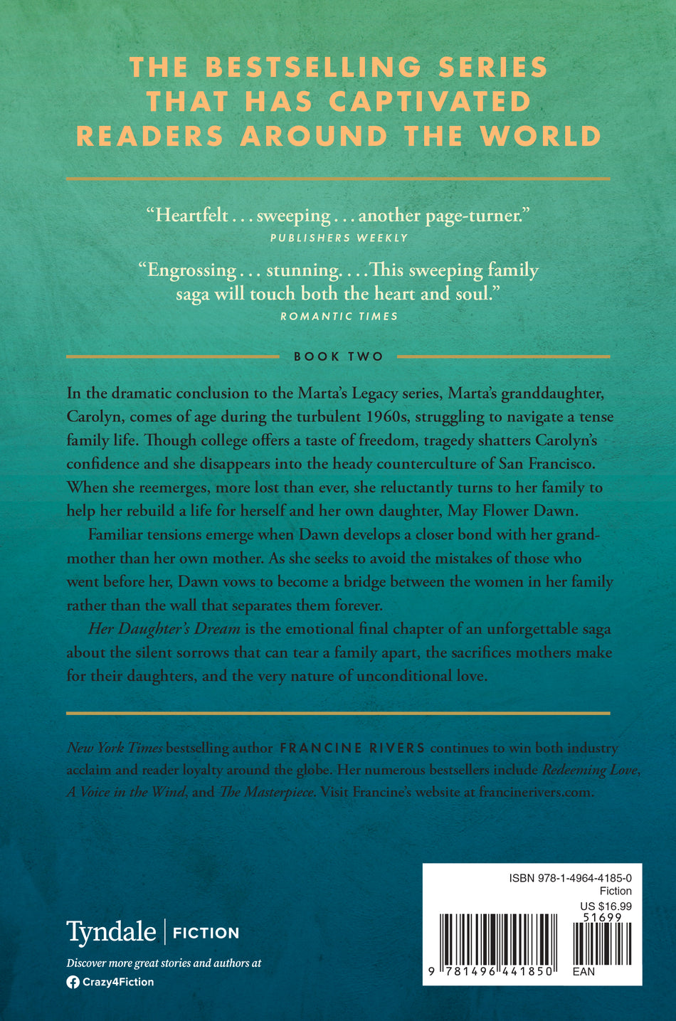 Her Daughter's Dream (Marta's Legacy) by Tyndale, product view 2