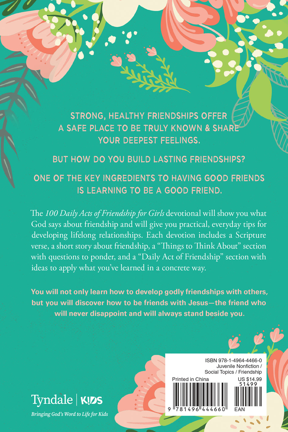 100 Daily Acts of Friendship for Girls by Tyndale, product view 2
