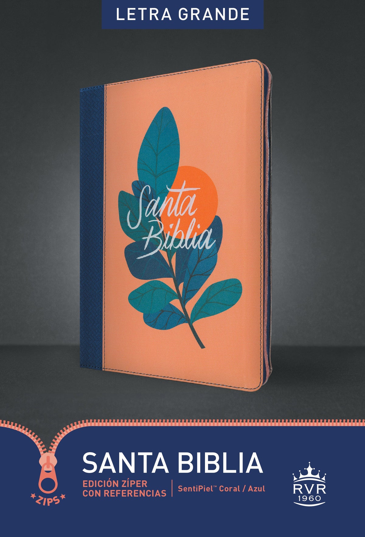Santa Biblia RVR60, Edición zíper con referencias, letra grande by Tyndale