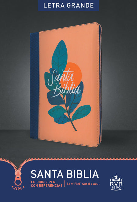 Santa Biblia RVR60, Edición zíper con referencias, letra grande by Tyndale