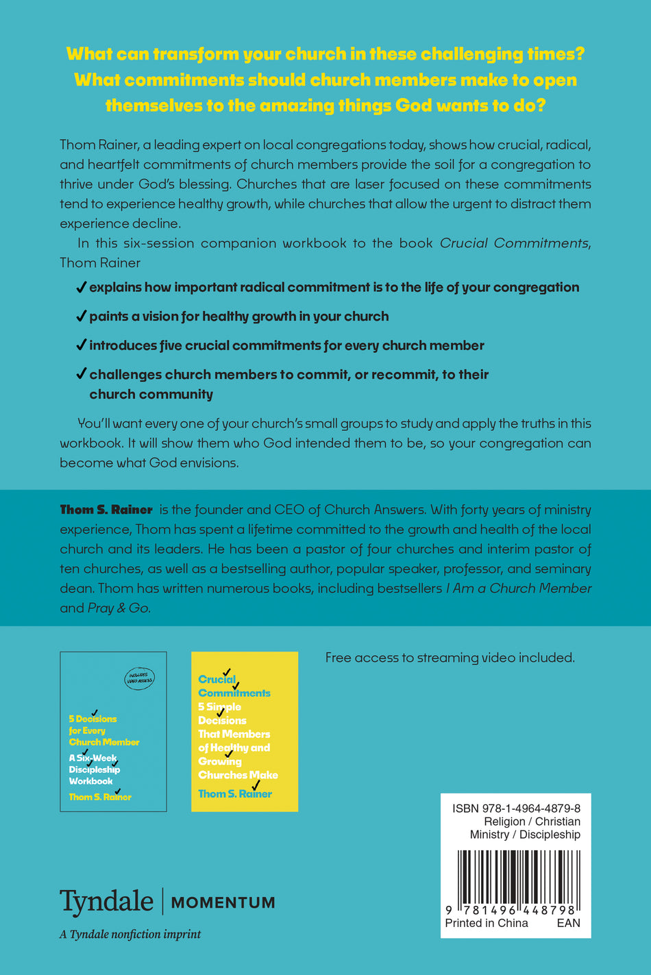 5 Decisions for Every Church Member by Tyndale, product view 2
