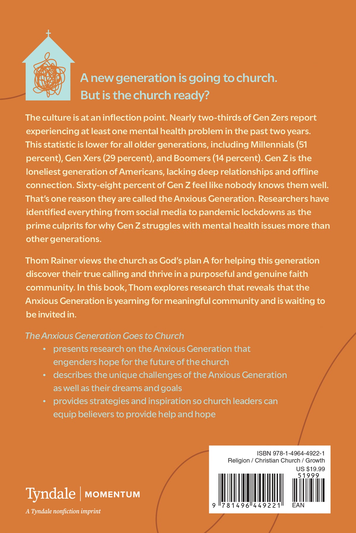 The Anxious Generation Goes to Church by Tyndale, product view 2