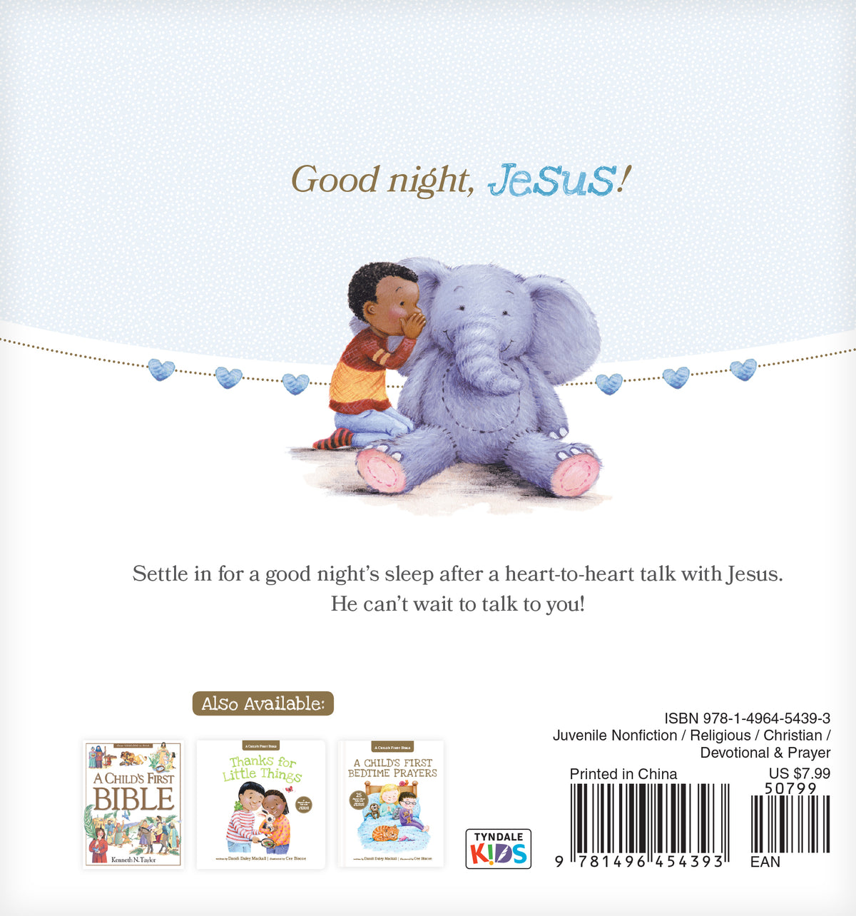 Sleepyhead Prayer by Tyndale, product view 2