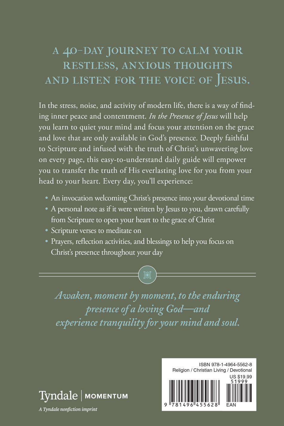 In the Presence of Jesus by Tyndale, product view 2