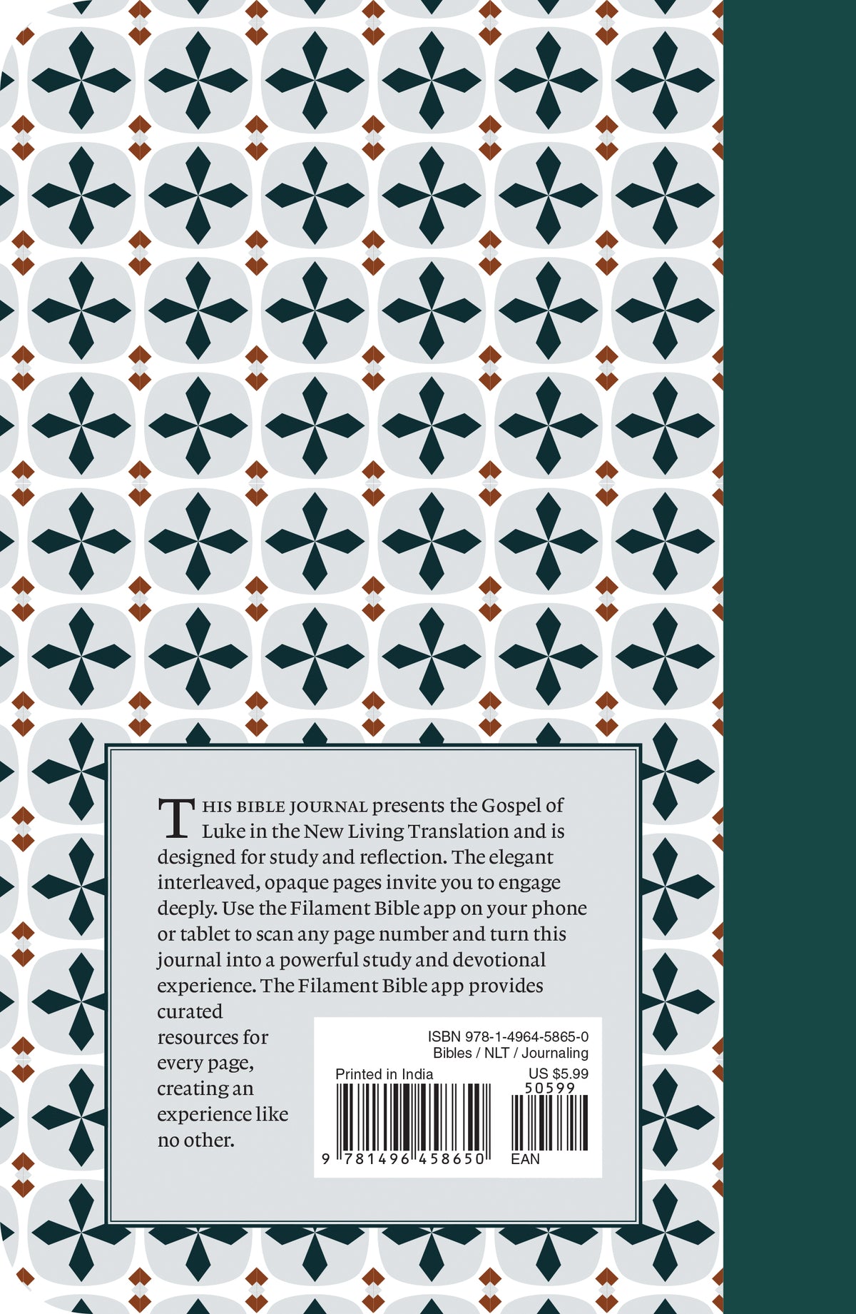 NLT Filament Bible Journal: Luke by Tyndale, product view 2