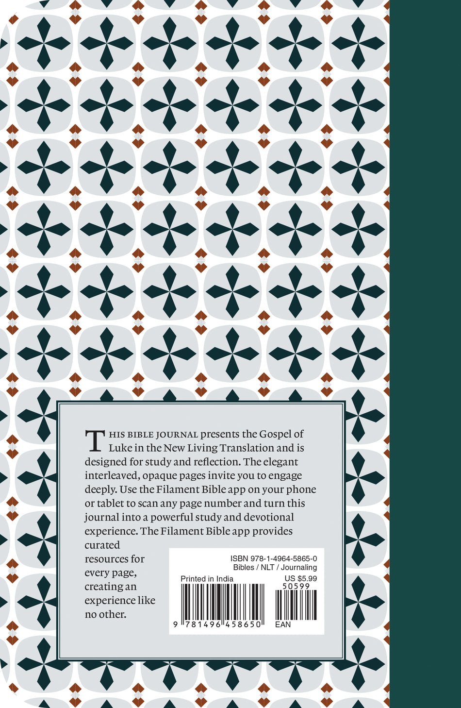 NLT Filament Bible Journal: Luke by Tyndale, product view 2