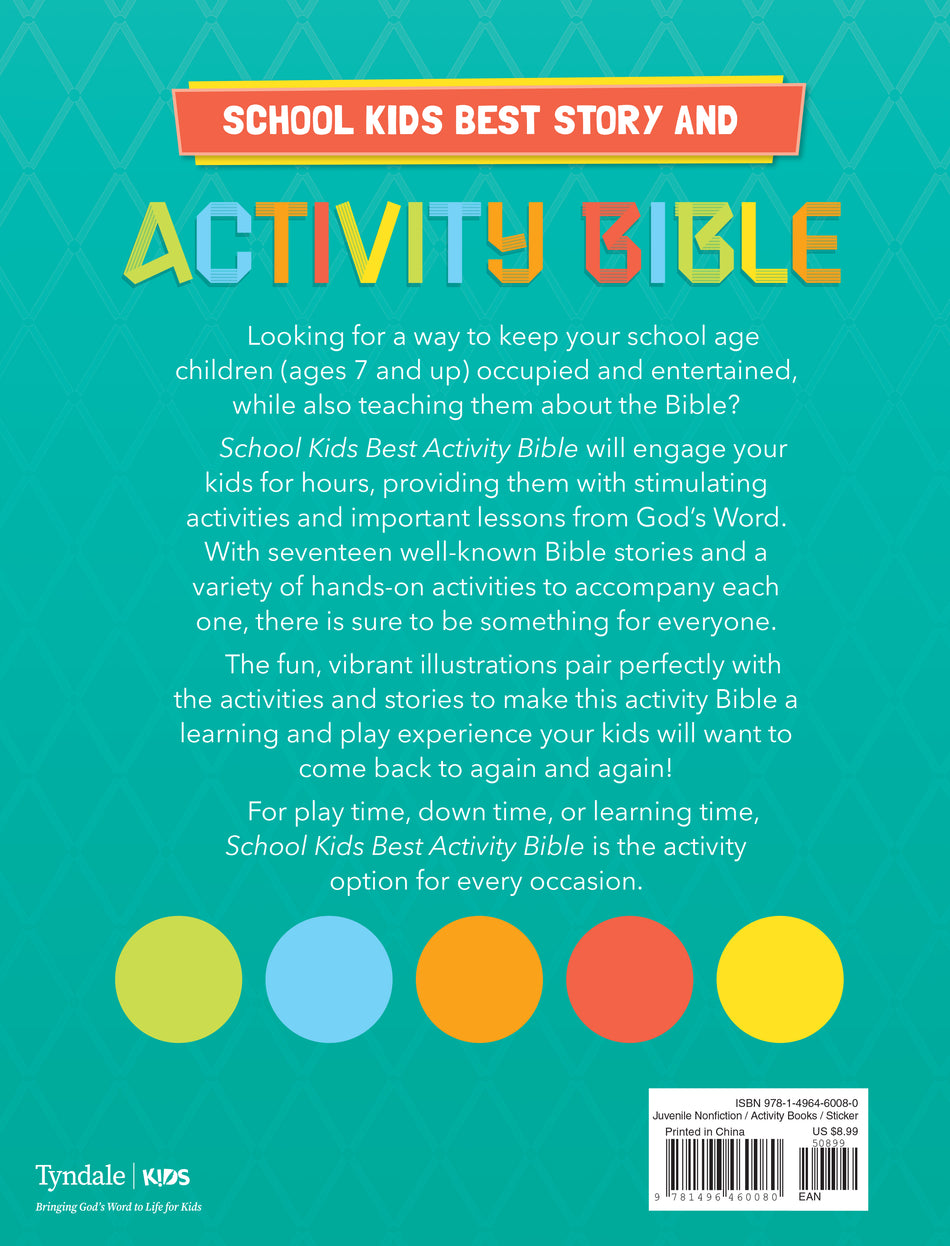 School Kids Best Story and Activity Bible by Tyndale, product view 2