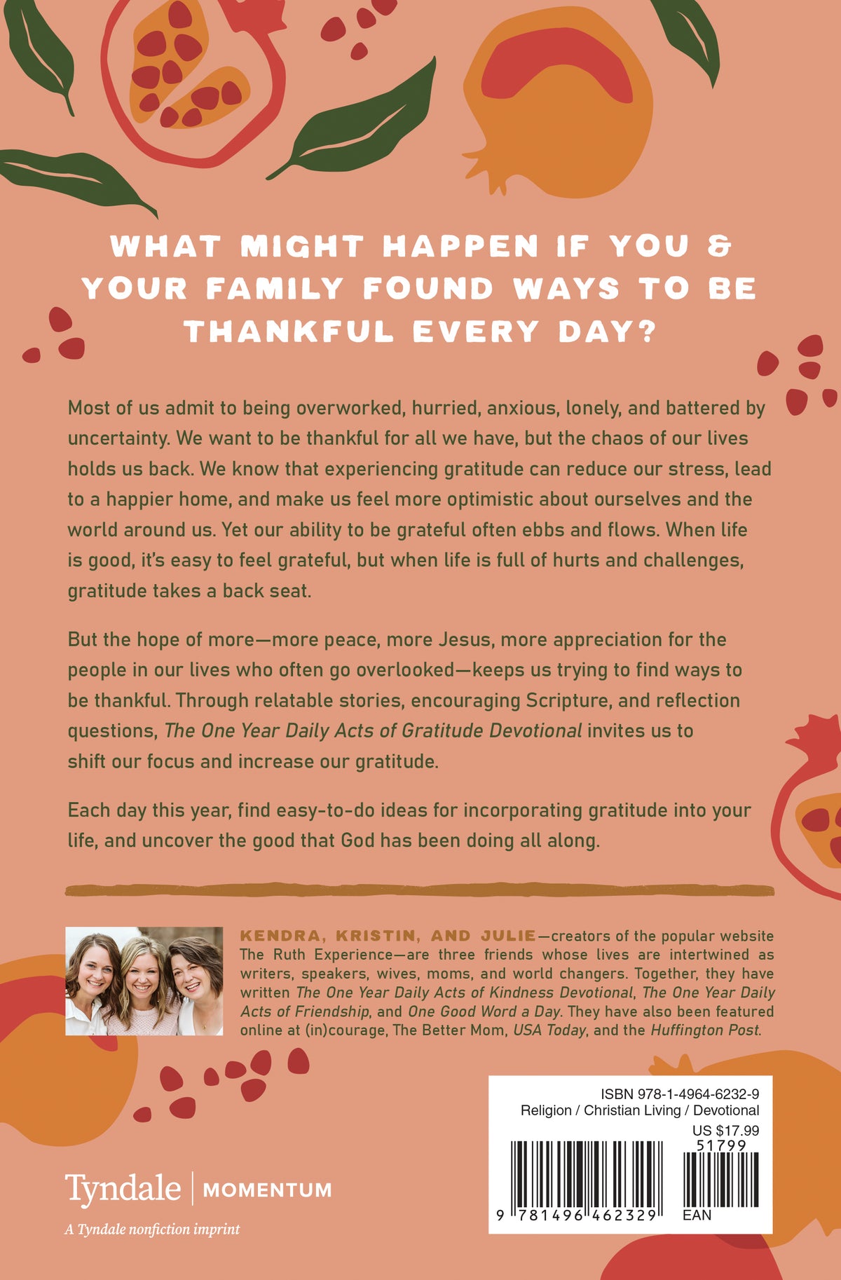 The One Year Daily Acts of Gratitude Devotional by Tyndale, product view 2