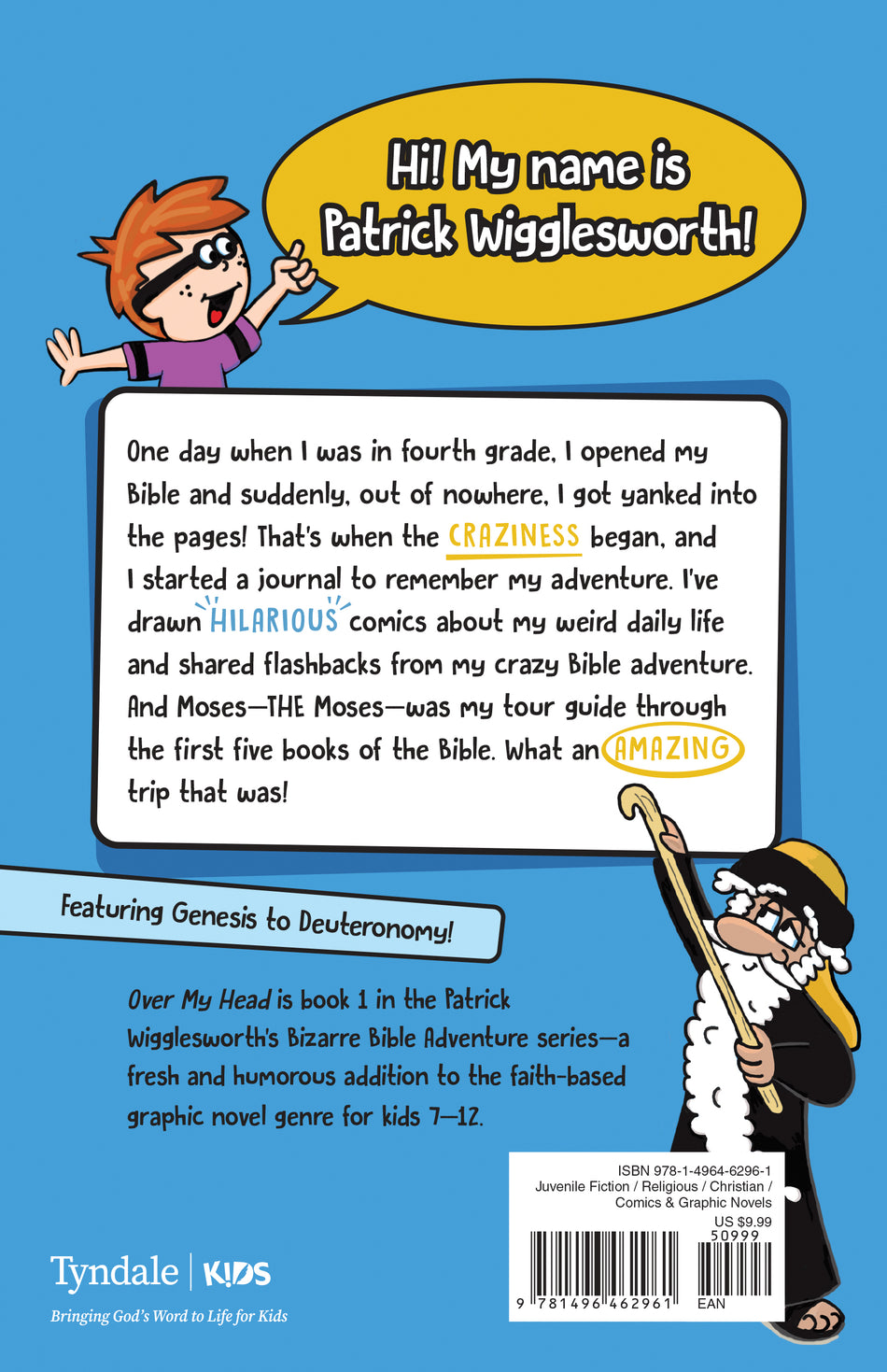 Over My Head (Patrick Wigglesworth’s Bizarre Bible Adventure) by Tyndale, product view 2