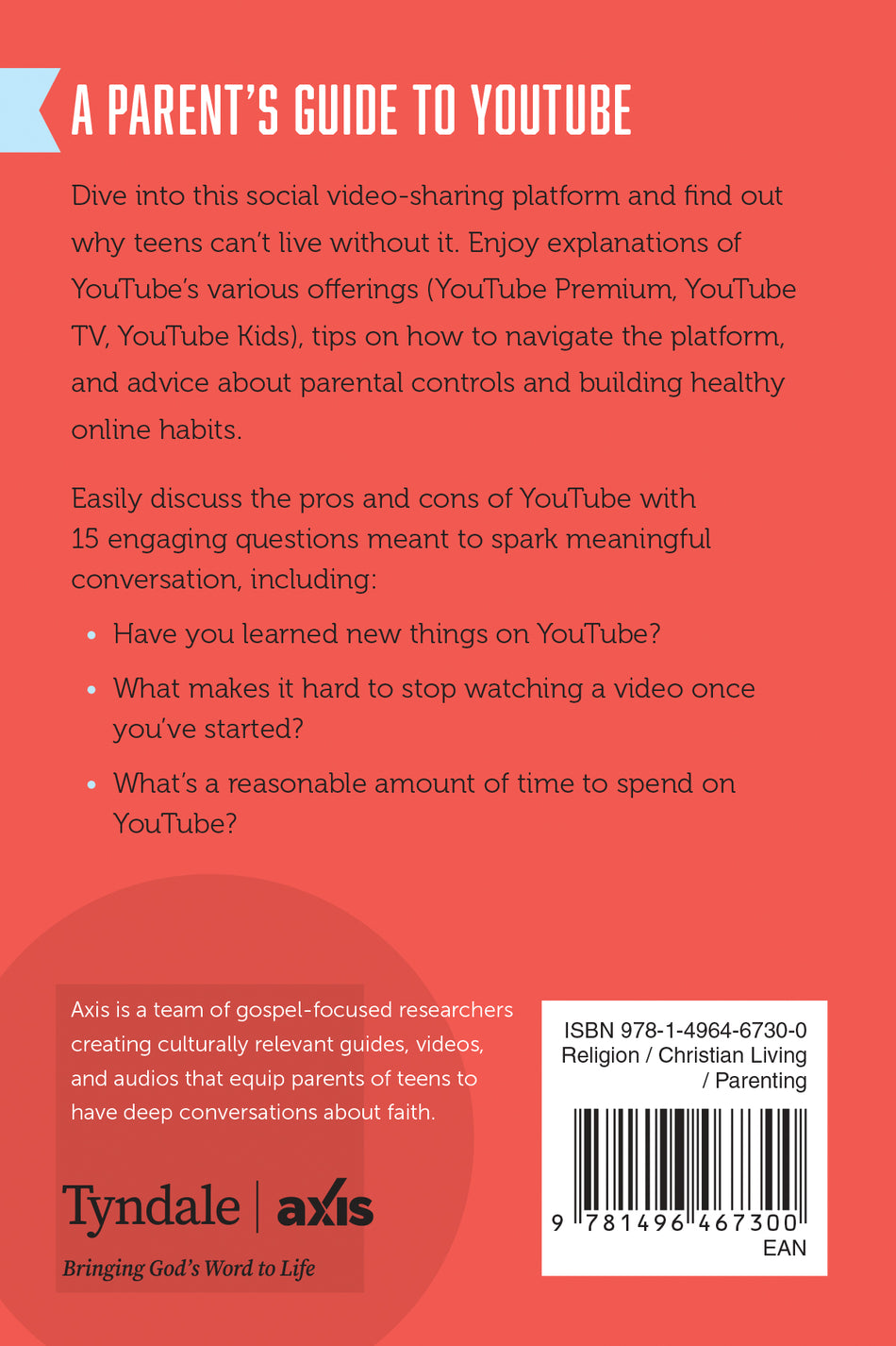 A Parent’s Guide to YouTube (Axis) by Tyndale, product view 2