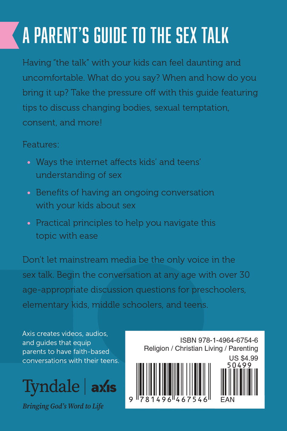 A Parent’s Guide to the Sex Talk (Axis) by Tyndale, product view 2