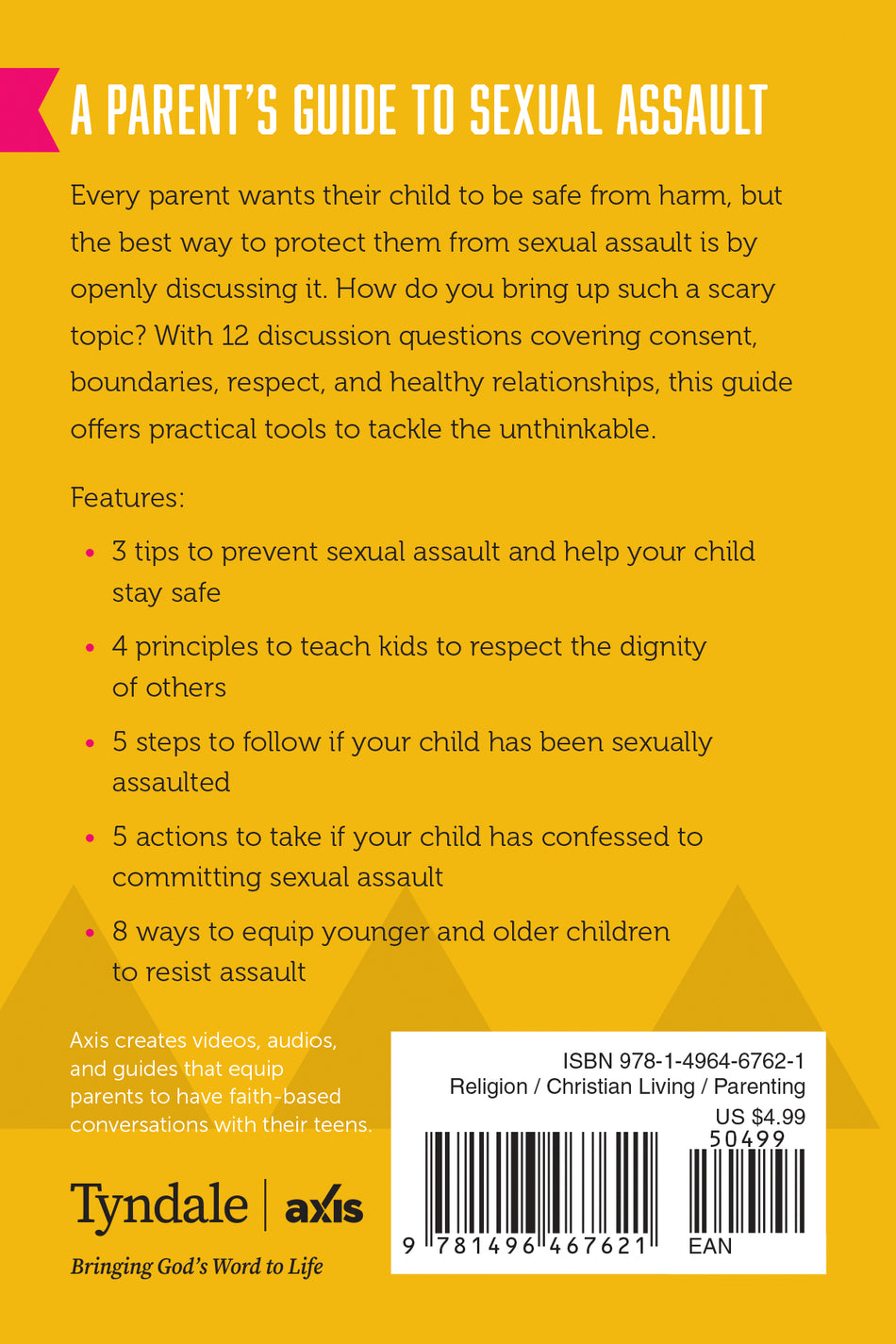 A Parent’s Guide to Sexual Assault (Axis) by Tyndale, product view 2