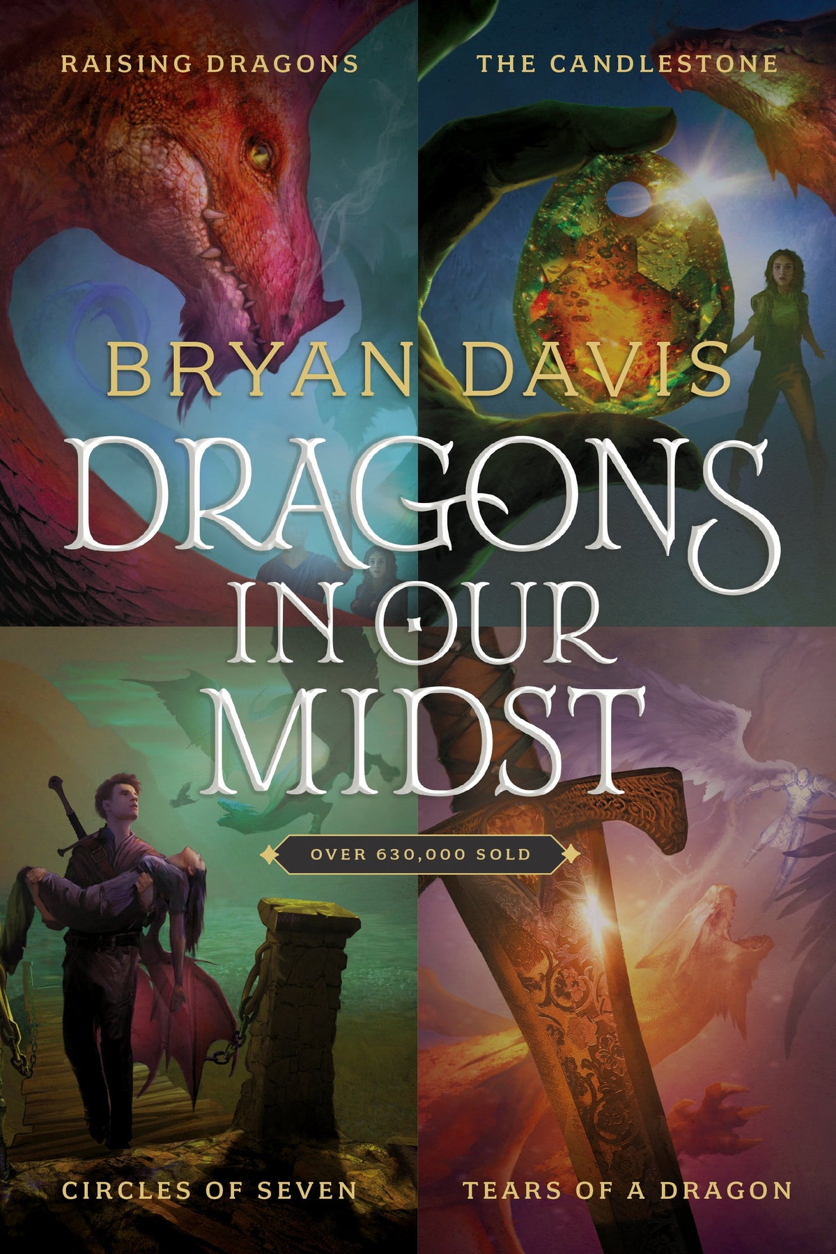 Dragons in Our Midst 4-Book Set: Raising Dragons / The Candlestone / Circles of Seven / Tears of a Dragon by Tyndale