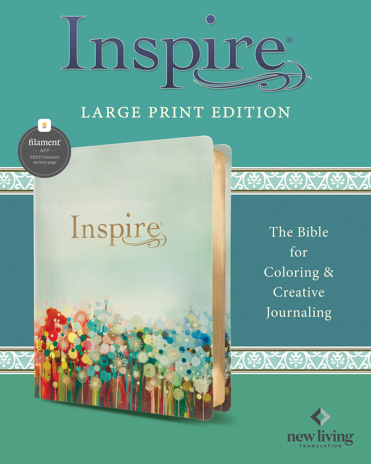 Inspire Bible Large Print NLT, Filament Enabled by Tyndale